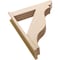 Ekena Millwork 7 1/2-in W x 34-in D x 42-in H Funston Slat Rough Cedar Woodgrain TimberThane Outlooker, Primed Tan OUTUR075X34X42FST24RCPR - alternate 5